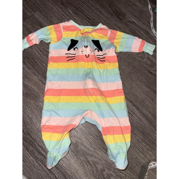 Other - Gerber Baby Girls Striped Cat Sleep 'N Play footed sleeper